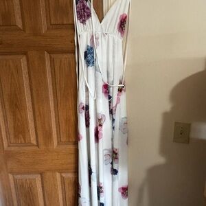 Floral Maxi Dress with V-Neck